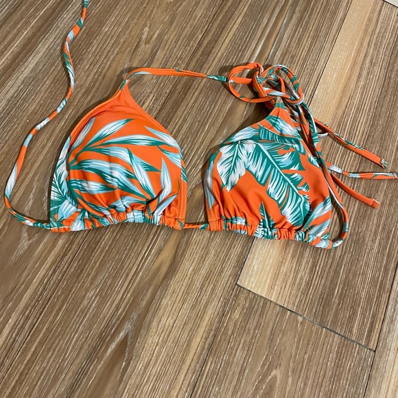 SHENHE Women's 3 Piece Swimsuit Leaf Print Drawstring Side Bikini Set with Cover - Picture 4 of 8